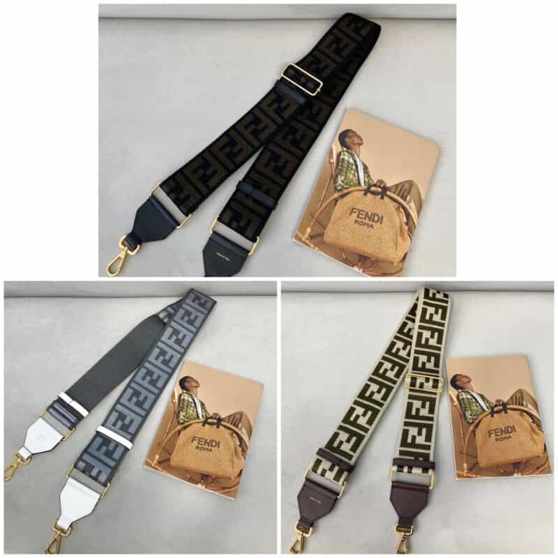 FENDI芬迪FFLogo标志性宽肩带907
