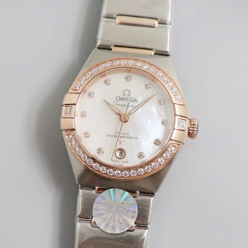 3s新品:珍珠母贝面第五代欧米茄星座系列29mm.腕表