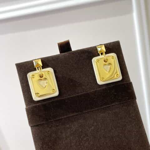 爱马仕HERMES 心形As de Coeur耳环