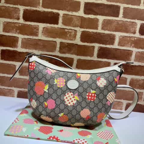 GUCCI古驰心苹果图案小号肩背包598125