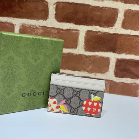 GUCCI古驰心苹果图案卡片夹663923