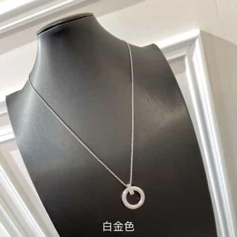 Tiffany&co 蒂芙尼T1满钻圆圈项链