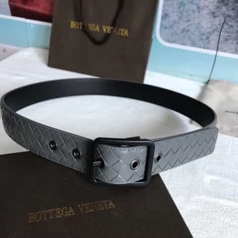 葆蝶家Bottega. Veneta    头层牛皮编织工艺精品皮质3.5cm腰带