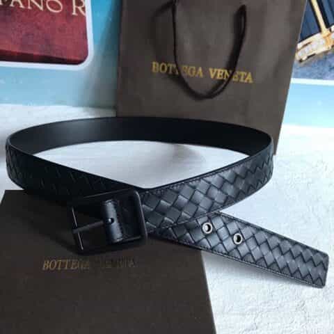 葆蝶家Bottega. Veneta    头层牛皮编织工艺精品皮质3.5cm腰带