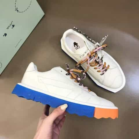 OFF-WHITE     果冻厚底拼色箭头系带板鞋情侣休闲运动鞋