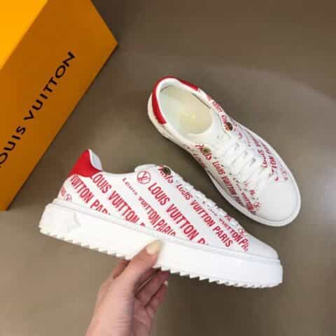 LV/路易威登   平纹小牛皮制成厚底情侣运动鞋