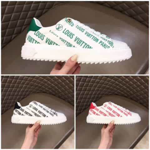 LV/路易威登   平纹小牛皮制成厚底情侣运动鞋