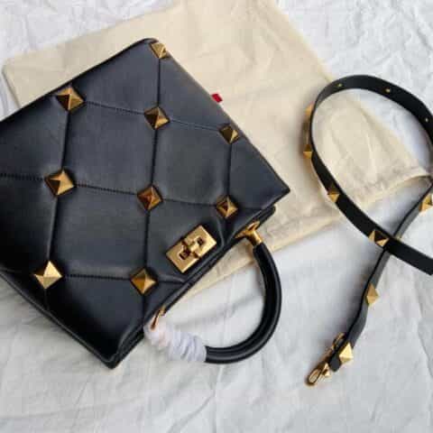 Valentino华伦天奴顶级羊皮大钉系列水桶包0199L