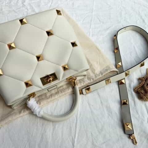 Valentino华伦天奴顶级羊皮大钉系列水桶包0199L