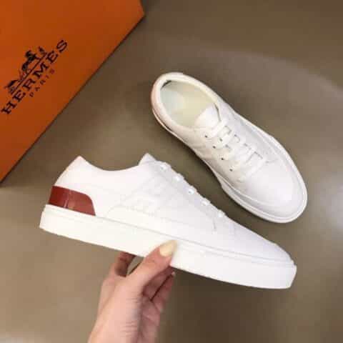 Hermès爱马仕    进口原厂小牛皮材质H家休闲运动鞋