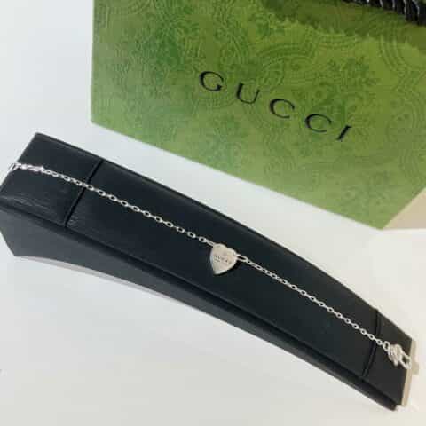 新款Gucci古驰爱心项链手链