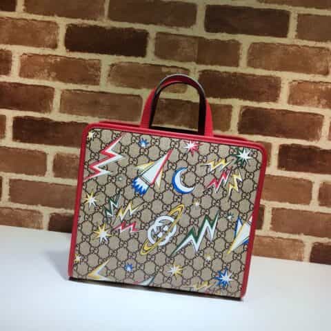 GUCCI古驰太空印花托特包605614