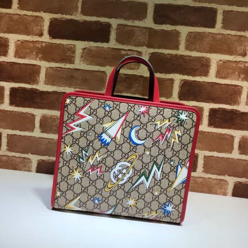 GUCCI古驰太空印花托特包605614