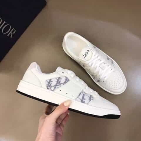 DIOR迪奥  透气网纱拼接头层牛皮低帮B27休闲运动鞋