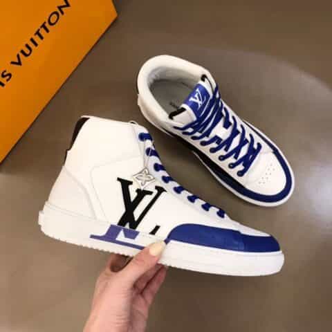 LV/路易威登   头层牛皮七夕限定CHARLIE 男士高帮运动鞋