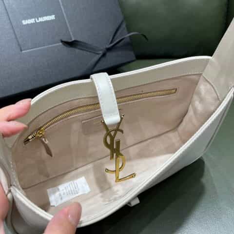 Saint laurent Ysl LE 5 À 7 流浪包腋下包 657228白色