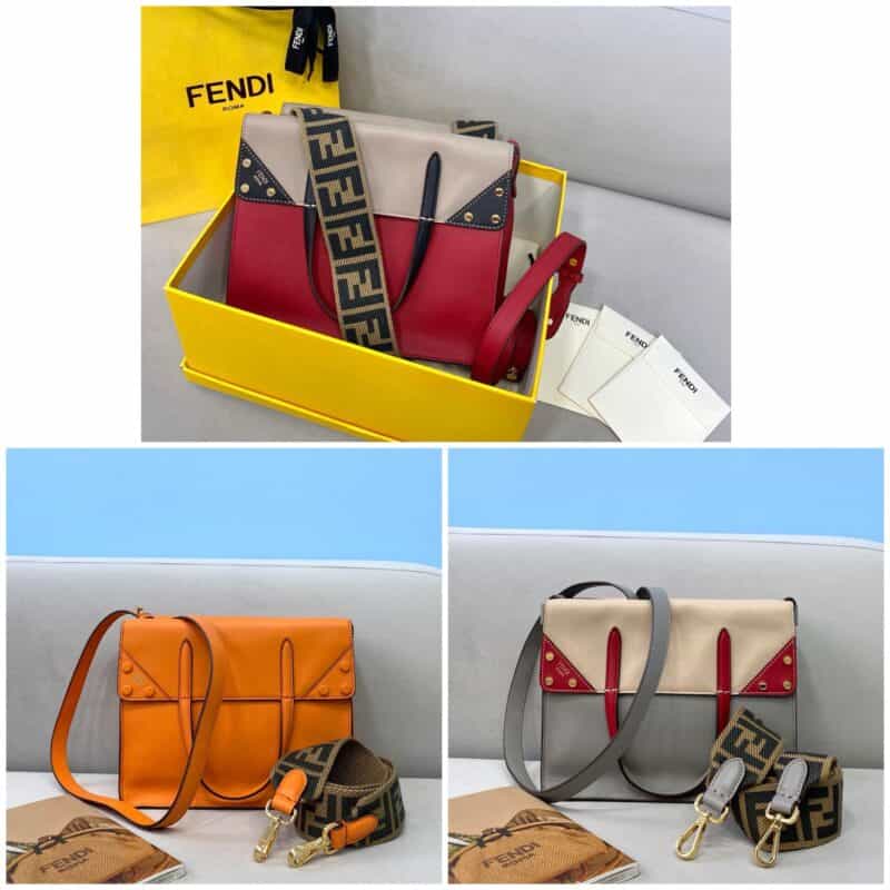 FENDI芬迪小牛皮filp bag手袋303S