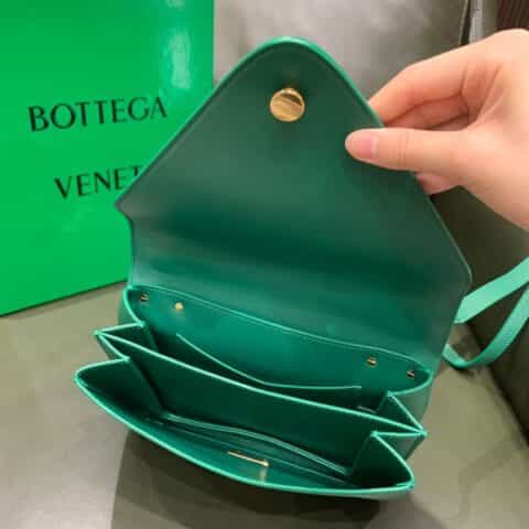 Bottega Veneta Mount Bag 667399荔枝纹丛林绿