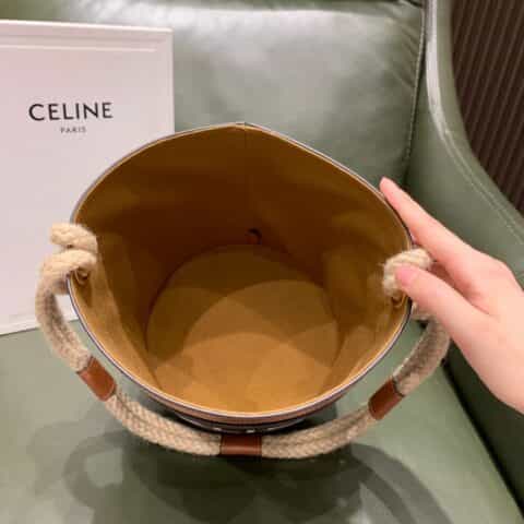 Celine Bucket麻绳水桶包 196272
