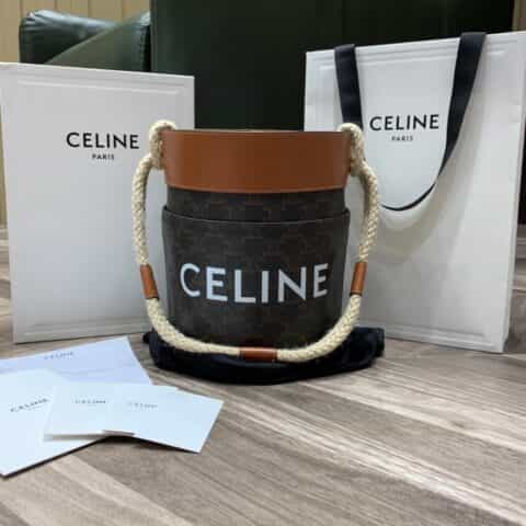 Celine Bucket麻绳水桶包 196272