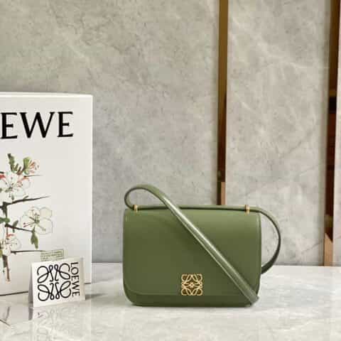 LOEWE罗意威 最新款Goya Bag 小号牛油果绿0666
