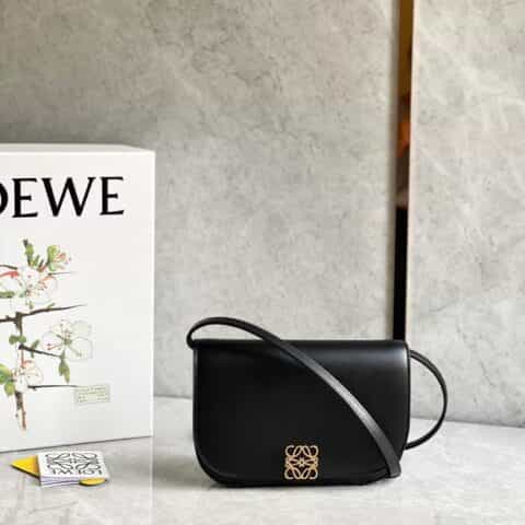 LOEWE罗意威 最新款Goya Bag Mini风琴包 0667黑色