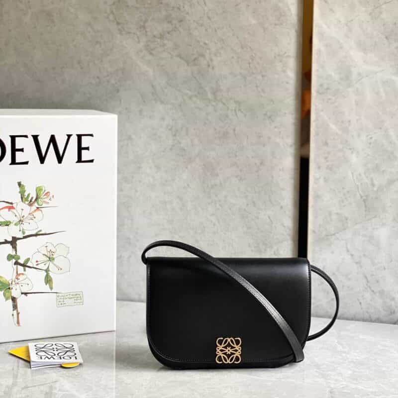 LOEWE罗意威 最新款Goya Bag Mini风琴包 0667黑色
