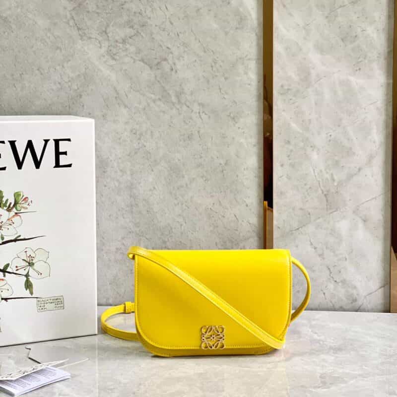 LOEWE罗意威 最新款Goya Bag Mini风琴包 0667黄