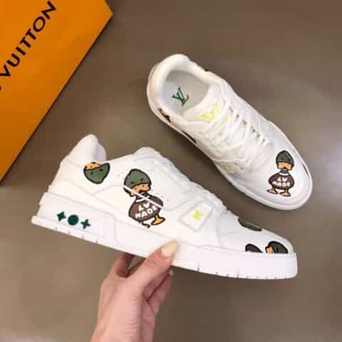 LV/路易威登  2022早春Nigo X L. v 联名 Trainer潮流男士运动鞋