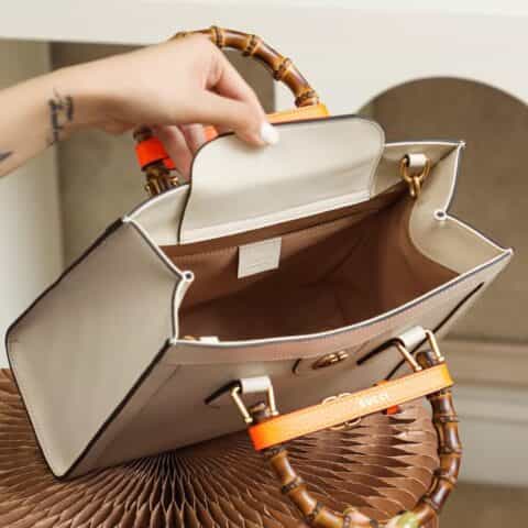 Gucci Diana竹节小号托特包 660195 17QDT 9060