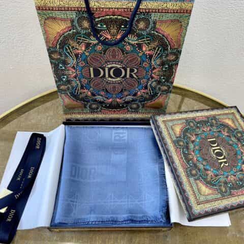 Dior迪奥经典藤格纹图案围巾04CAL140I630_C019