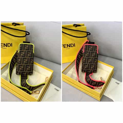FENDI芬迪多功能长款肩带手机袋90cm