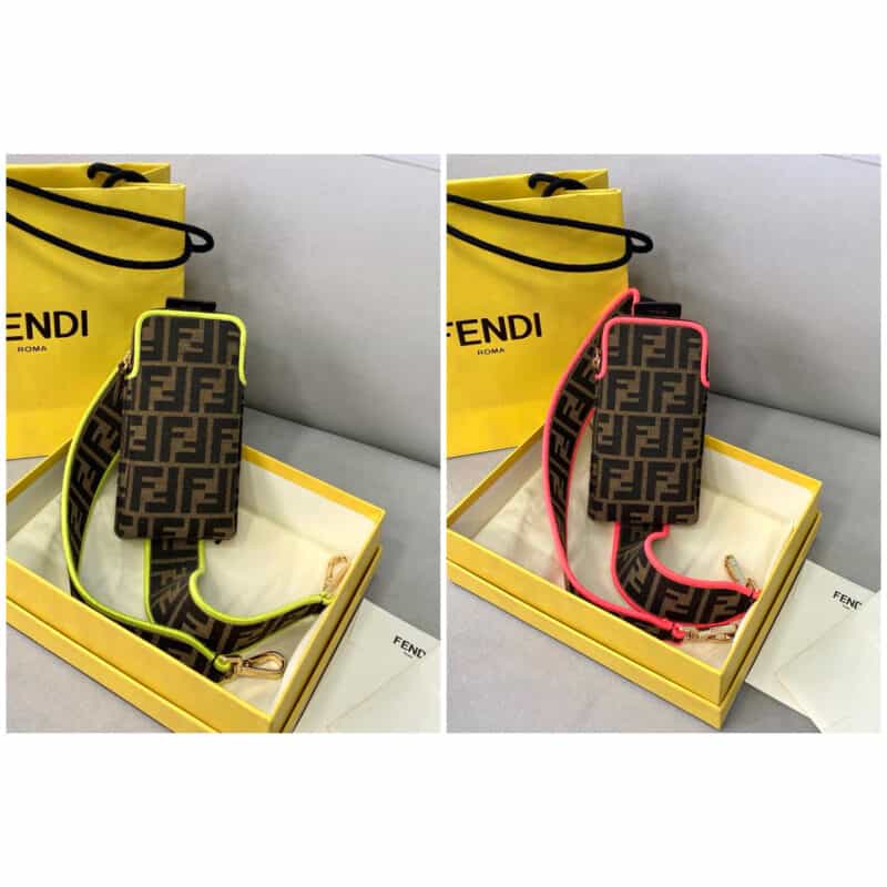 FENDI芬迪多功能长款肩带手机袋90cm