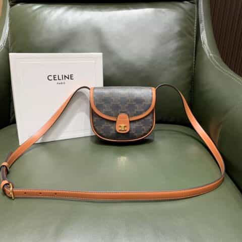 Celine思琳 Mini Besace 马鞍包 196702老花
