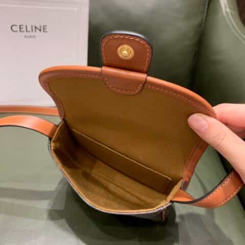 Celine思琳 Mini Besace 马鞍包 196702老花