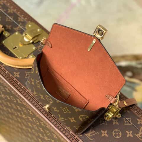 Louis Vuitton LV Padlock on Strap 腋下包 M80763焦糖色