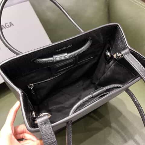 Balenciaga Shopping Bag 牛皮购物纸袋包 572411黑色