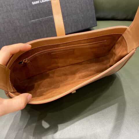 Saint laurent Ysl LE 5 À 7 流浪包腋下包 657228棕色