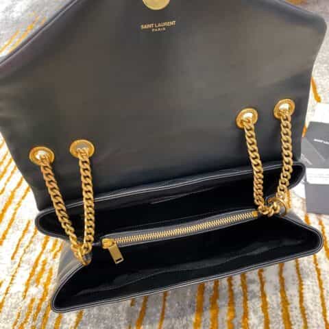 Saint laurent Ysl LouLou Y形挎包 459749黑色金扣
