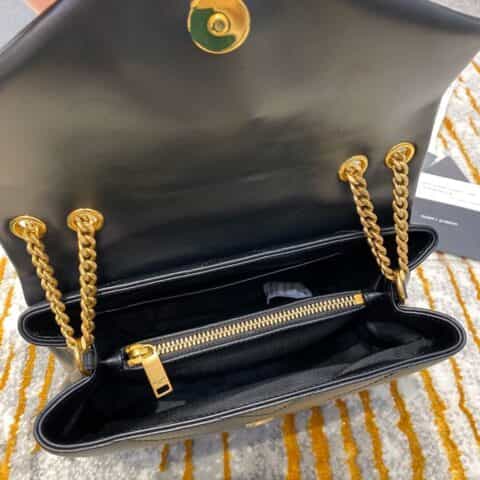 Saint laurent Ysl LouLou Y形挎包 494699黑色金扣