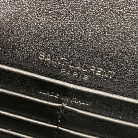 Saint laurent Ysl Kate 19 鳄鱼纹流苏链条包 452159银扣