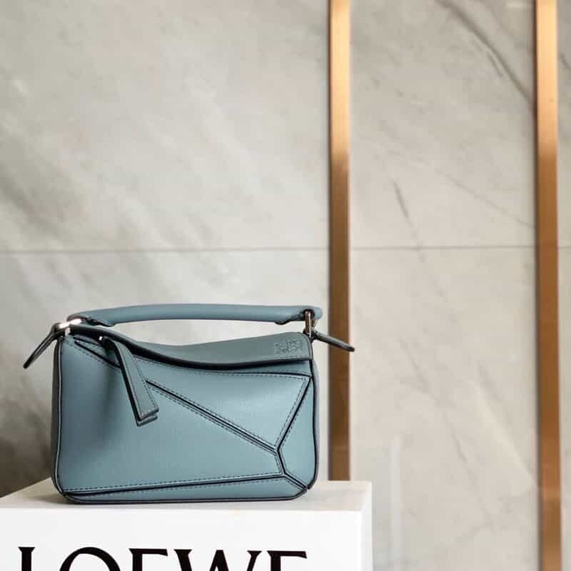LOEWE罗意威 Mini Puzzle bag几何包 0338雾霾蓝18CM