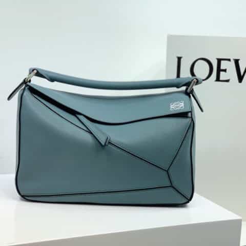 LOEWE罗意威 Puzzle bag 中号几何包 0160雾霾蓝30CM