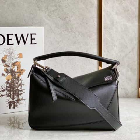 LOEWE罗意威 Puzzle bag 中号几何包 0160黑色30CM