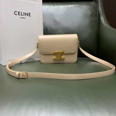 Celine思琳 Teen Triomphe Bag 188423奶茶色