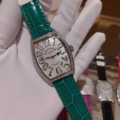 法兰克穆勒 酒桶型女士石英腕表 CINTREE CURVEX系列