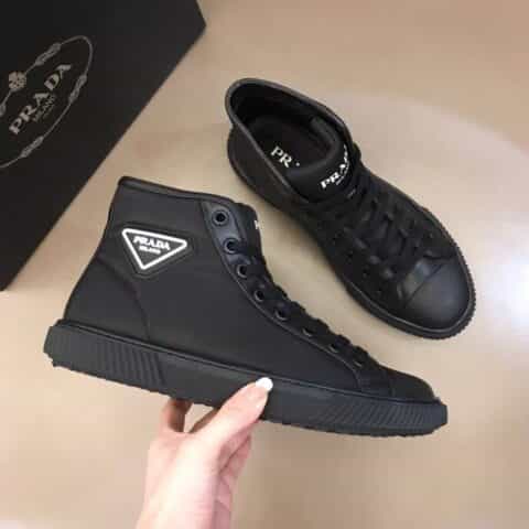 PRADA/普拉达    P 家奢品秋冬男士高帮运动鞋系列