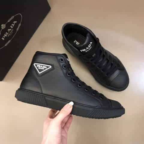 PRADA/普拉达    P 家奢品秋冬男士高帮运动鞋系列