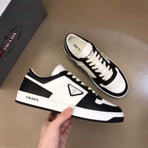 PRADA/普拉达  P 家奢品、2021男士时尚运动系列皮革运动鞋