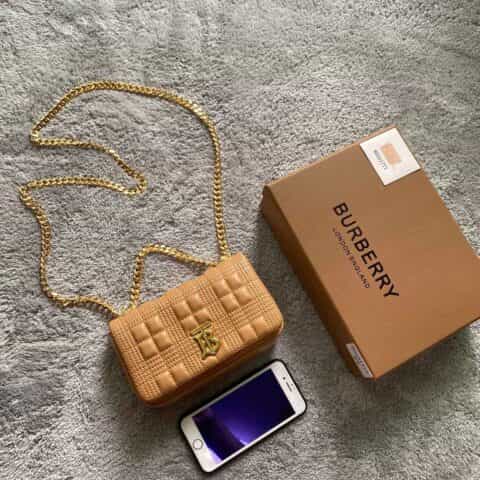Burberry巴宝莉意大利鞣制羔羊皮Lola – 萝纳包